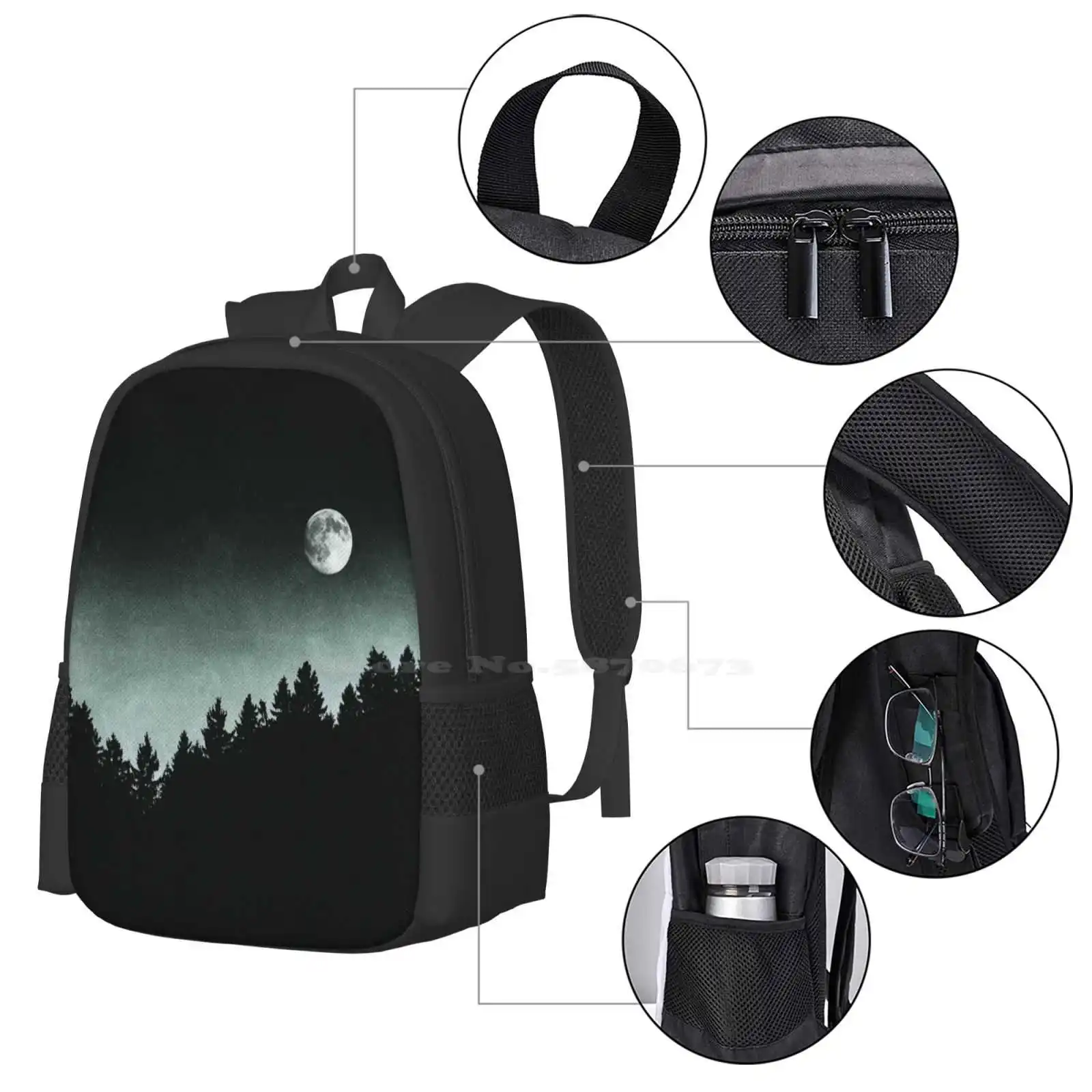 Unter Mondlicht//Kiwi Melone Collie Lassie bearbeiten Schult aschen Reise Laptop Rucksack Farbe Landschaft Stimmung Wald Berge