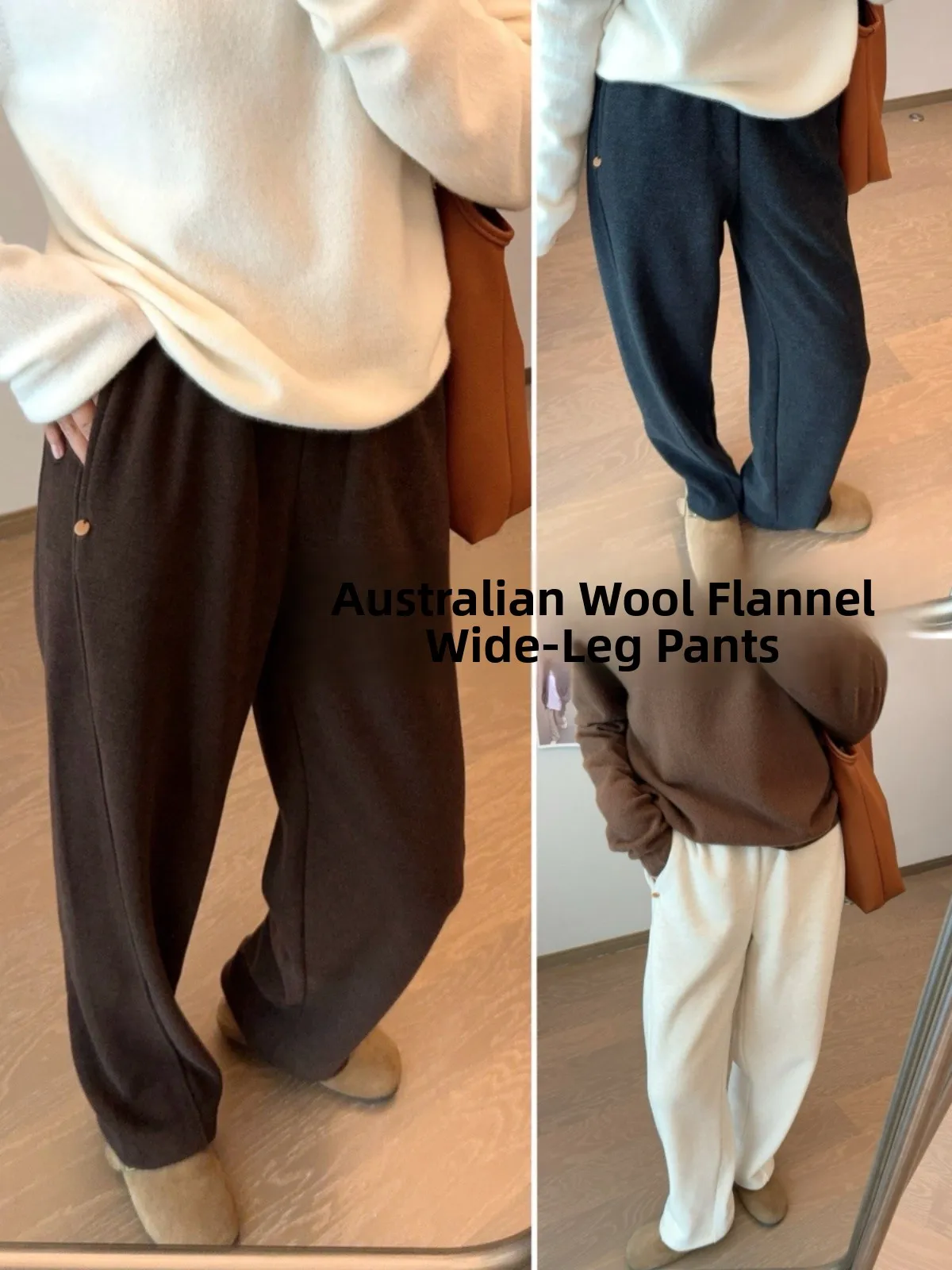 

Брюки MoreL Autumn Winter New Sle Woolly Oliver Velvet Scythe, широкие, длинные, из вельвета, универсальные, простой дизайн, для повседневной носки, трендовые