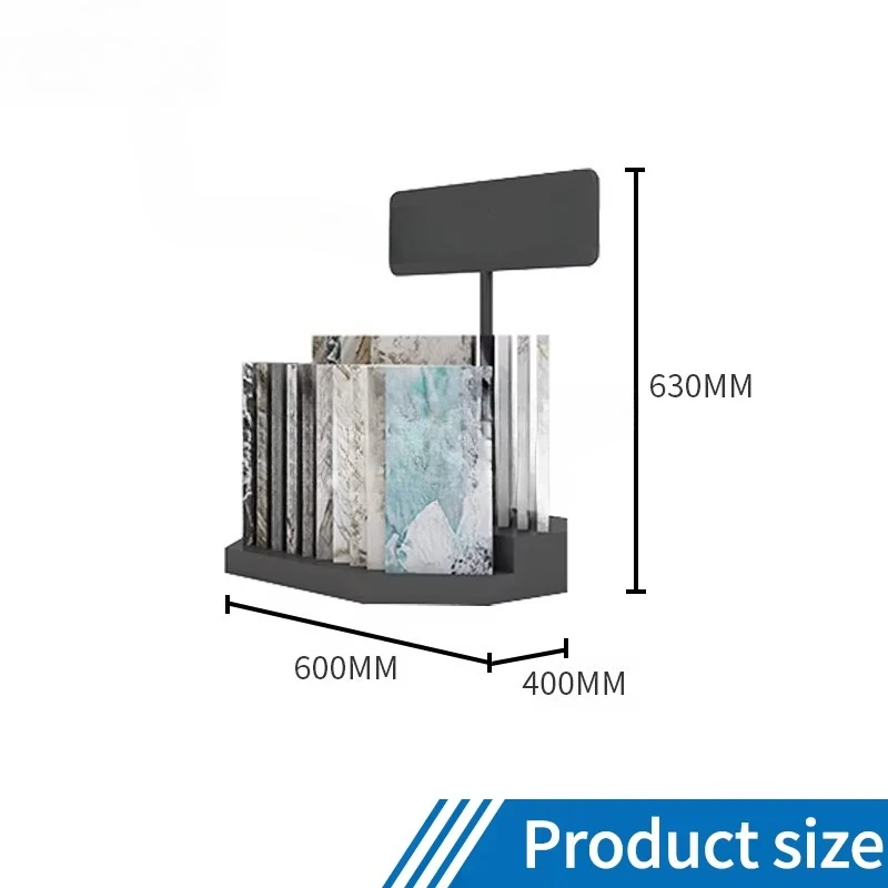 &c Oem Odm Customize Logo Size  Seamless Metal for Table Tile Counter Top Display Rack Standing Showroom