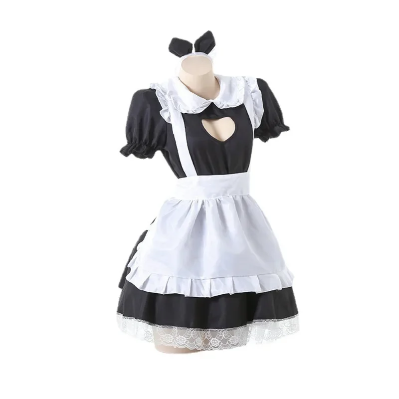 SN55Lolita Servant Kawaii Apron Dress Japanese Anime Show Cosplay Costume High Quality Maid Outfit Women Sexy Lingerie Stage$@1w