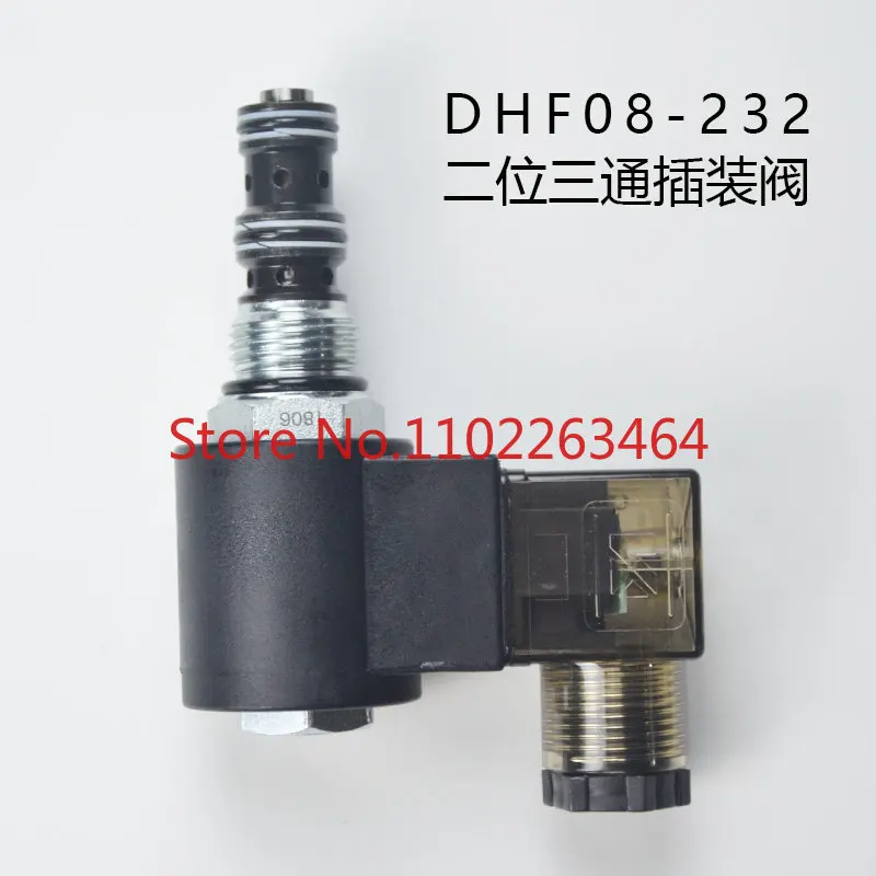 

-Two-position three-way threaded cartridge solenoid valve DHF08-232 oil pressure valve SV08-30