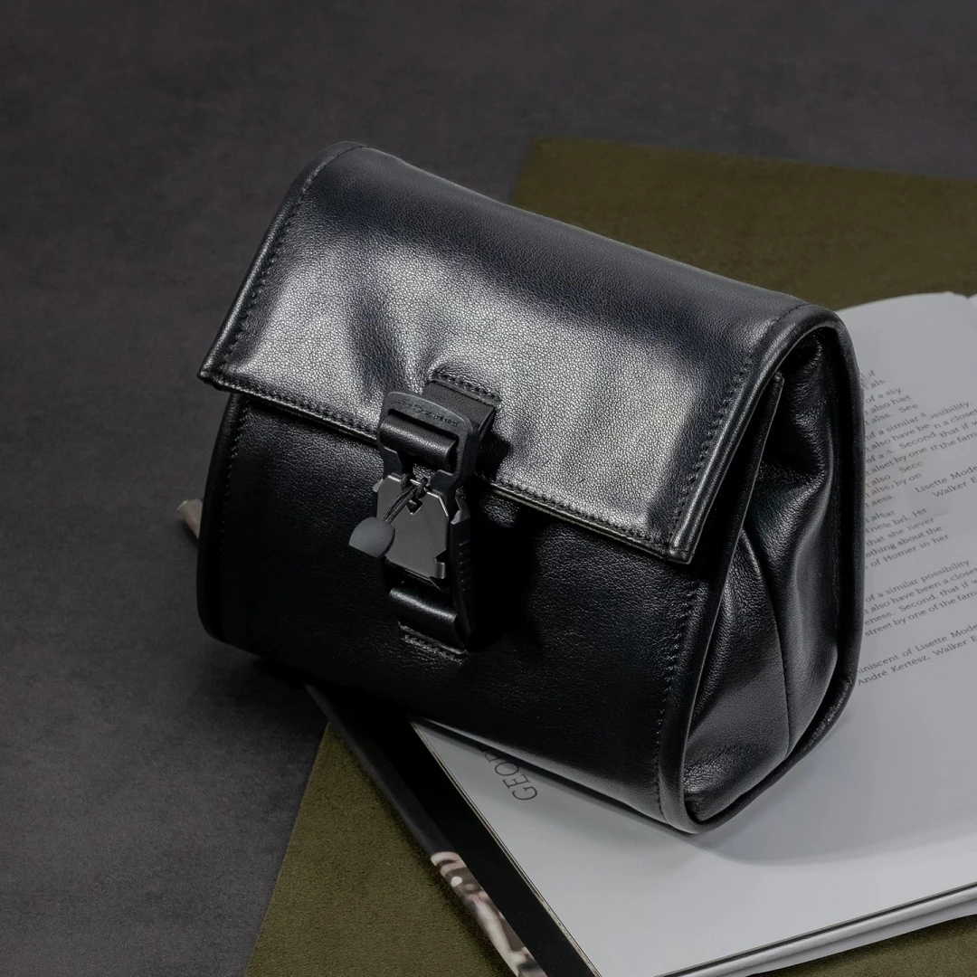 Compact Camera Mirrorless - Estuche de Cuero Genuino para Cámara,