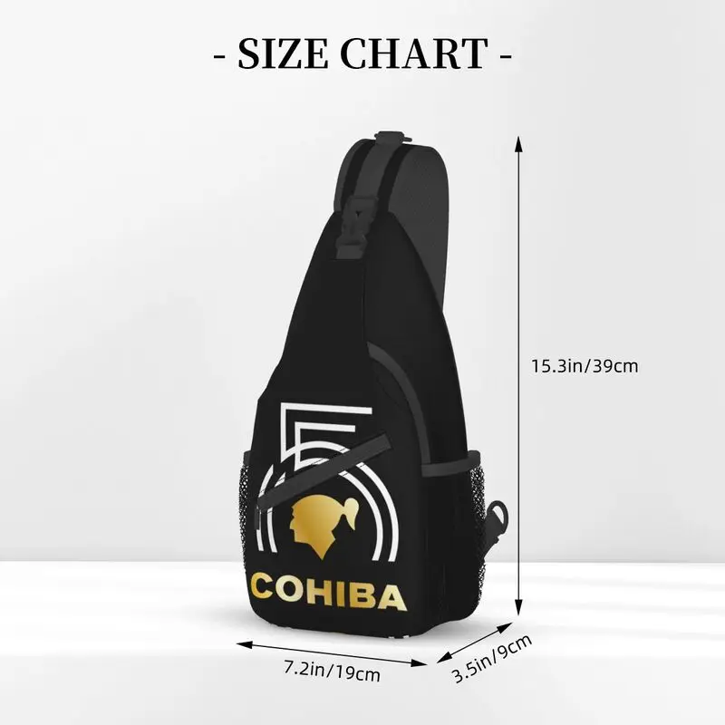 Cool Cuban Cohiba Sling Bag para viagens, mochila de peito crossbody, mochila masculina de ombro