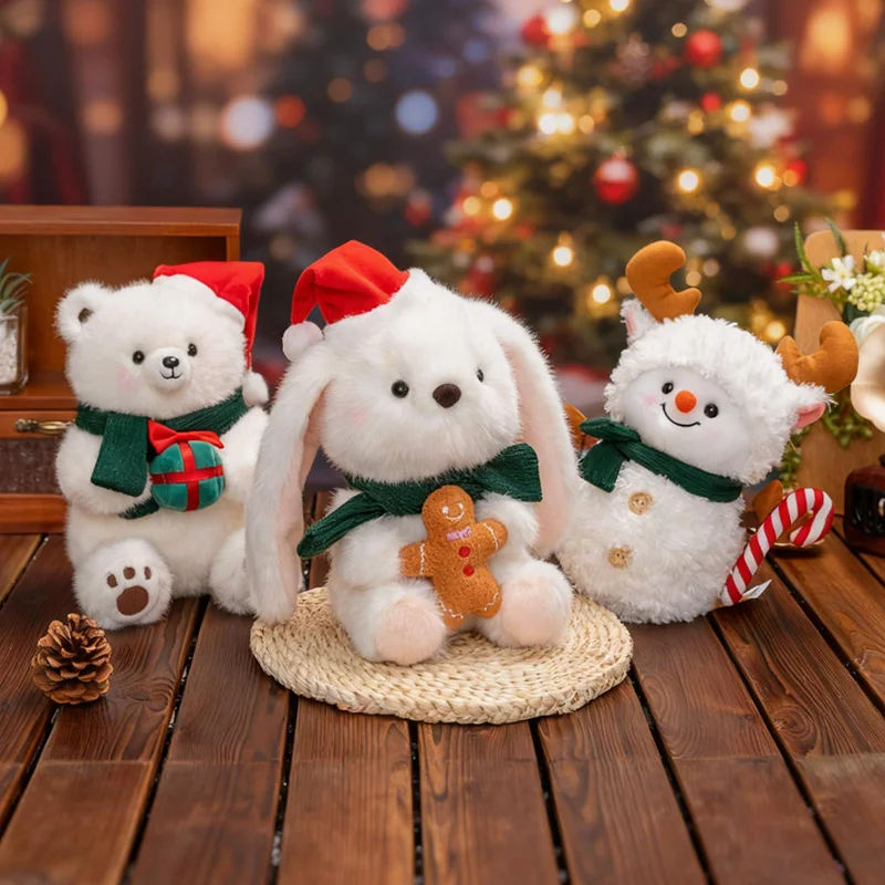 

Happy Snowman Doll Christmas Gift Xmas Tree New 21cm Plush Doll Plush Decoration Couple Gift Girl Doll Holiday Surprise Gift