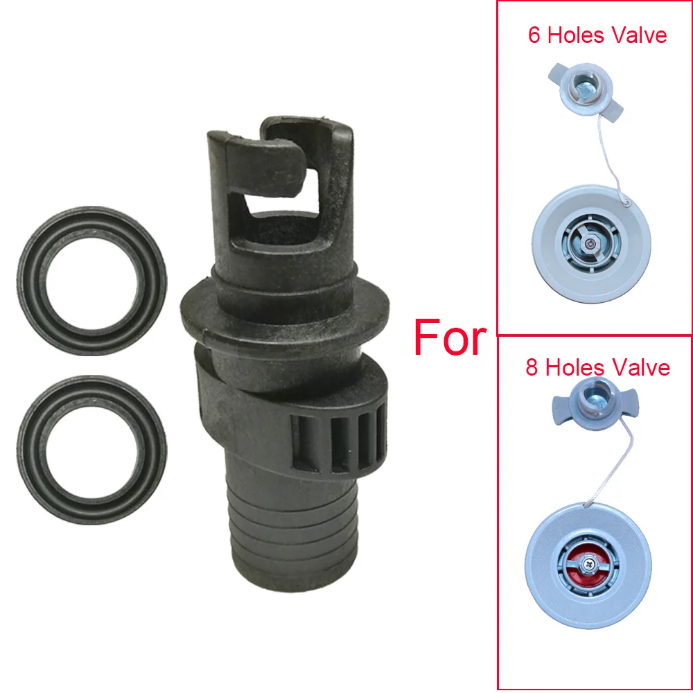 Inflatable PVC Boat Kayak Air Valve Adapter Inflation Dinghy Valve Adaptor Air Pump Hose Screw Valve Connector