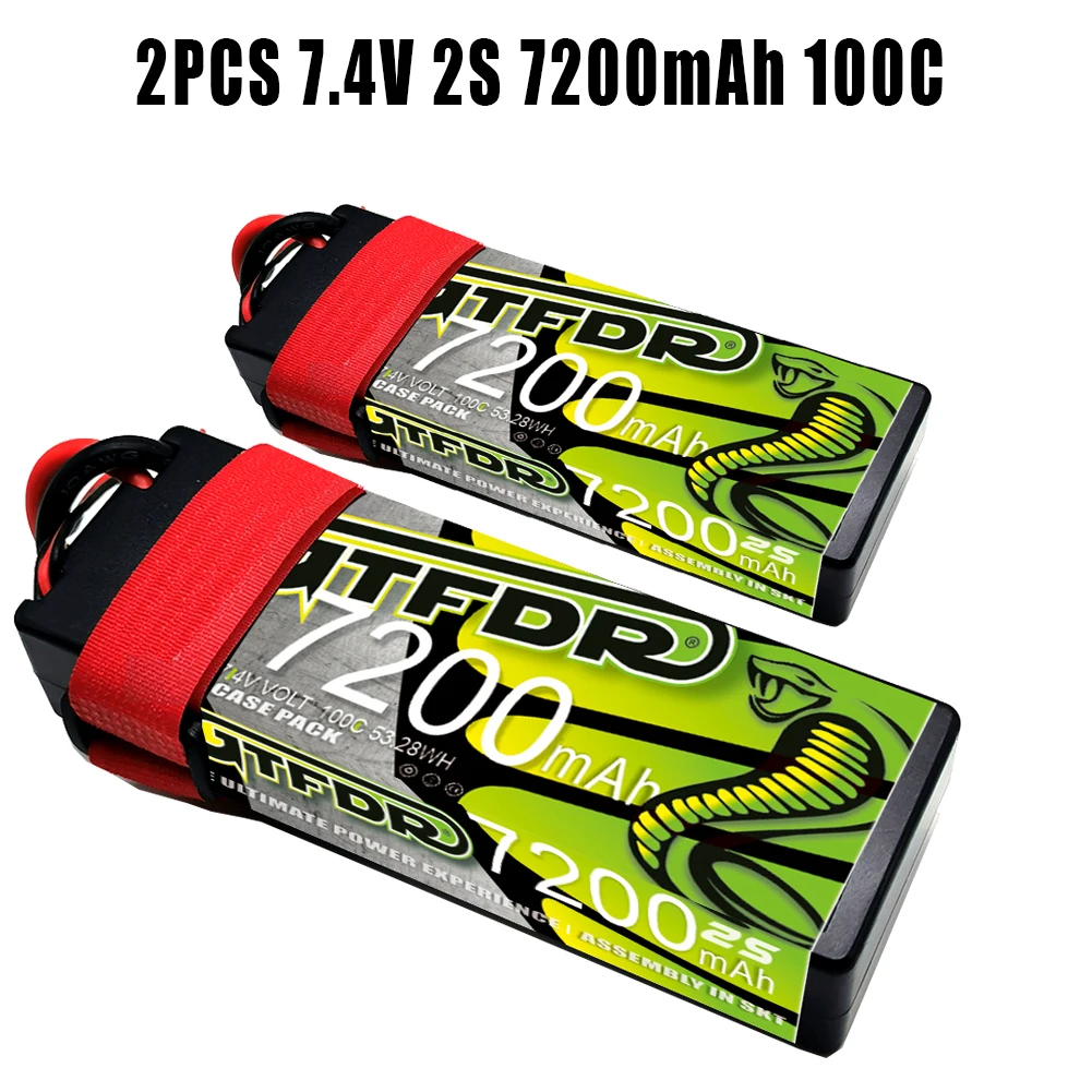GTFDR 3S 7.4V LIPO BATTERIA 5200MAH 7200MAH 6200MAH 8400MAH 100C per RC Auto 1/10 1/8 Buggy Truggy RC Auto Barca Camion UAV RACING