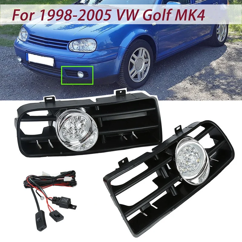 

1 комплект, Нижняя решетка для дневных ходовых огней для VW GOLF MK4 1998-2004