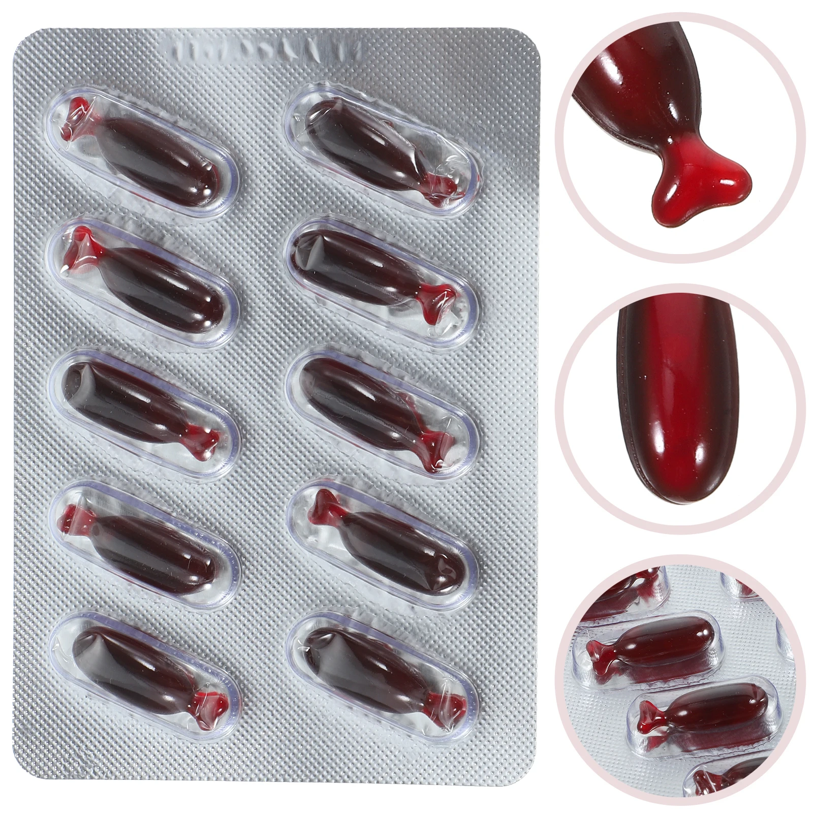 

Edible Simulated Capsules Fake Blood for Costume Halloween Decorations Prank Creative Prank Toys Toys Scary Supplies