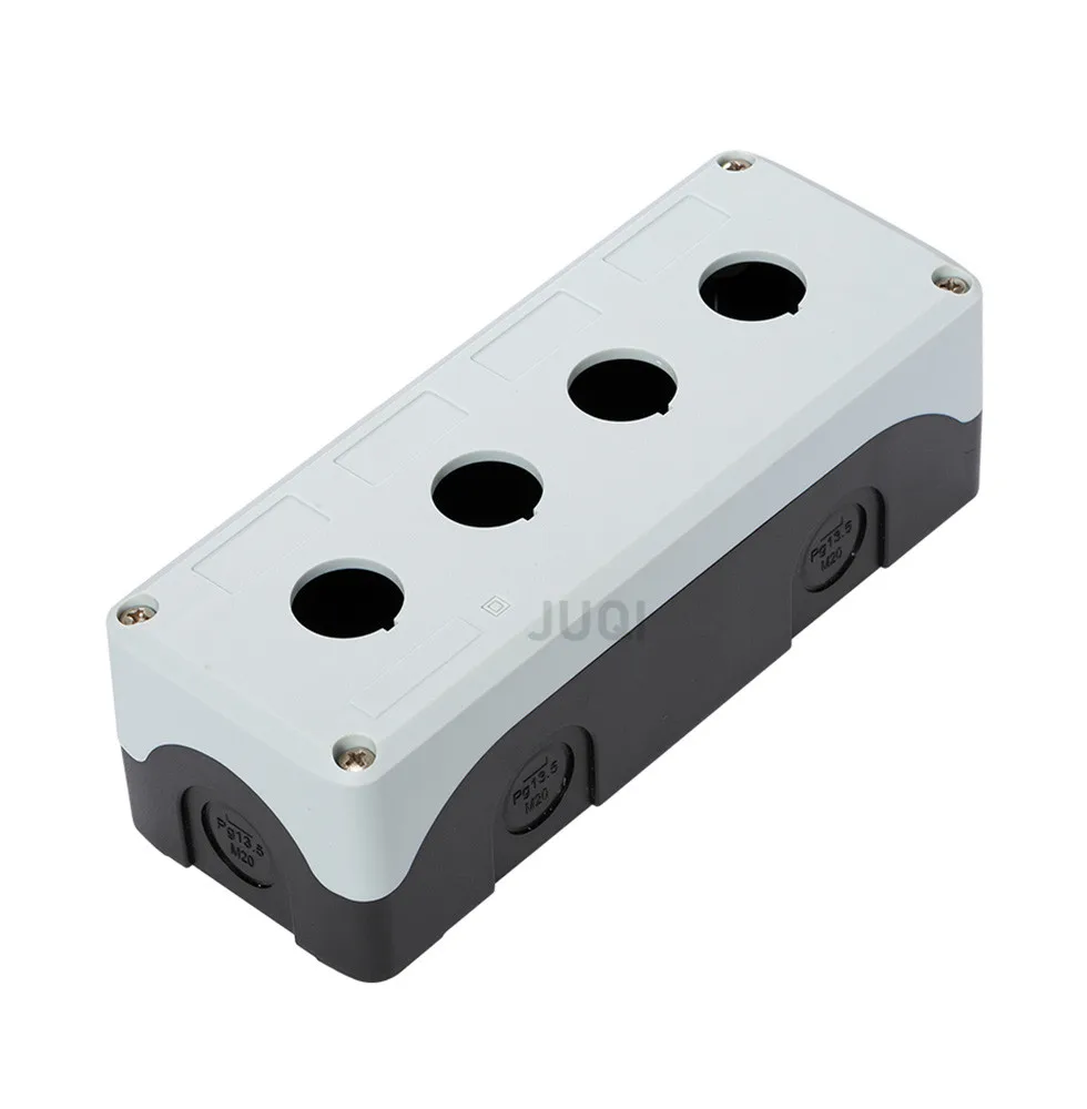 22 مللي متر مقاوم للماء زر صندوق التبديل صندوق التحكم 12345 حفرة المؤشر الصناعي زر كهربائي التبديل صندوق توقف الطوارئ #2