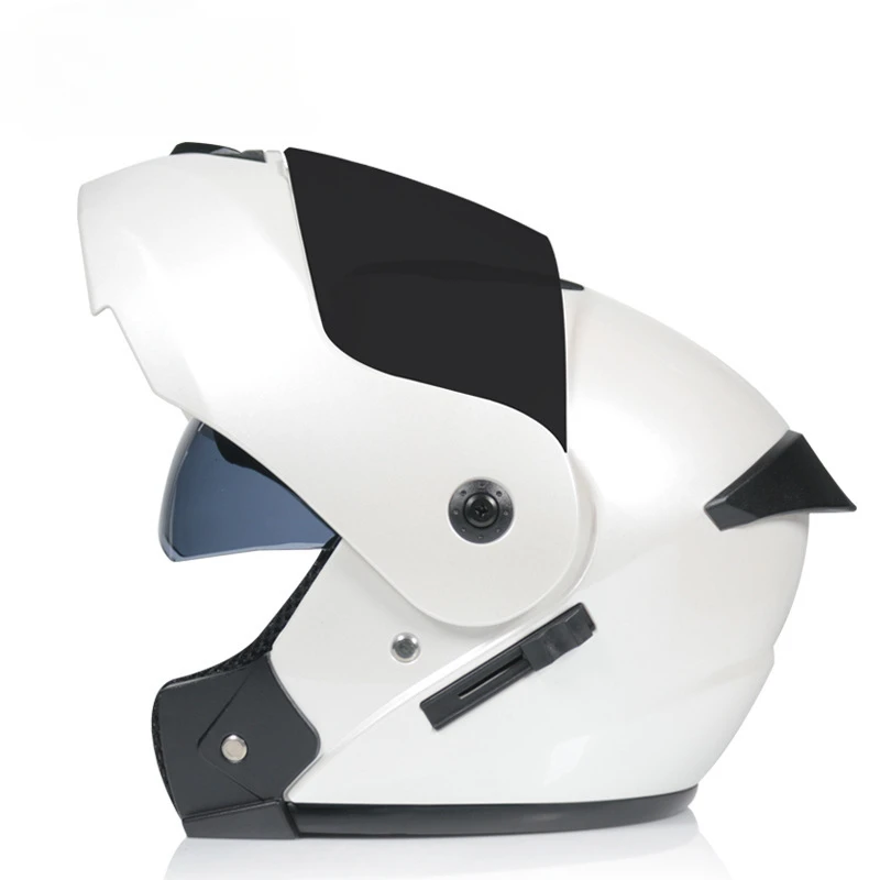 Casque de moto universel avec lentilles pour touristes, course à pied, unisexe, universel, toutes saisons, portable, mode