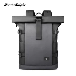 Heroic Knight Roll Top Backpack Waterproof Men Big Capacity Business Travel Backpack High Quality Oxford Laptop Backpack for 17