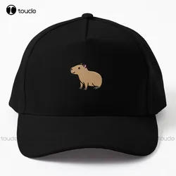 Capybara-Casquette de Baseball en Coton pour Femme, Chapeau de Cowboy, Skateboard de Rue, Dessin Animé, Extérieur, Hip Hop, Camionneur, Denim