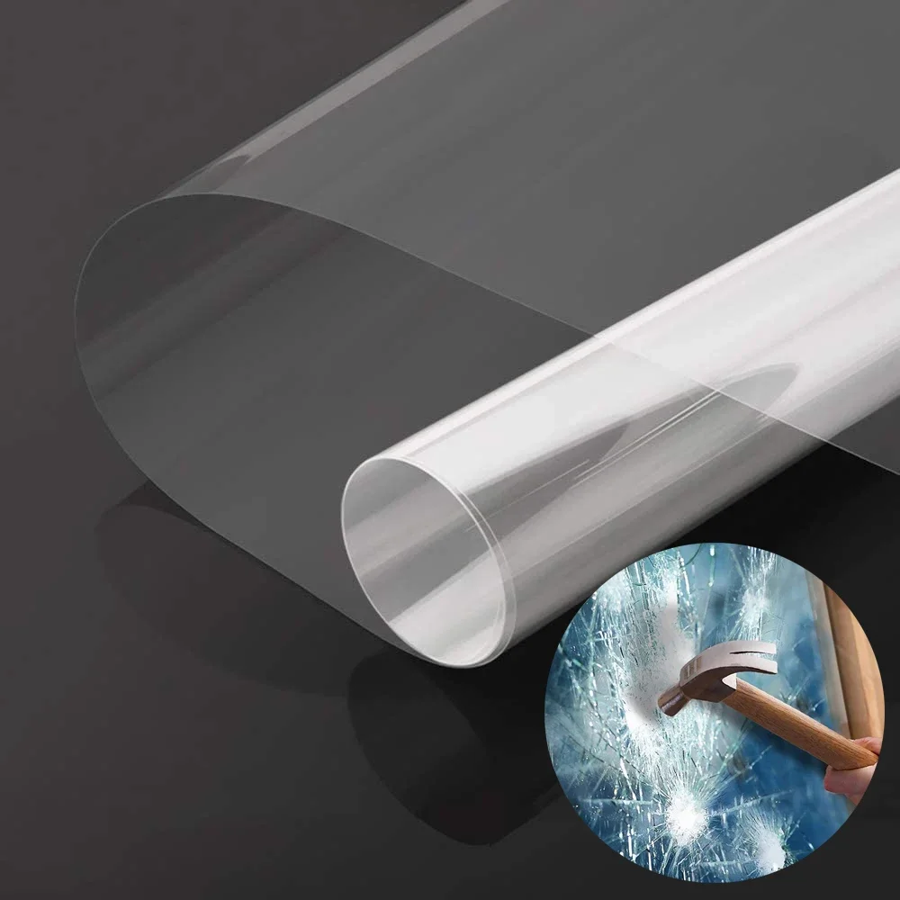 2/3/5M Transparent Safety Window Film Security Glass Protective Sticker Clear Film Anti Shatter Explosion Proof for Window Glass