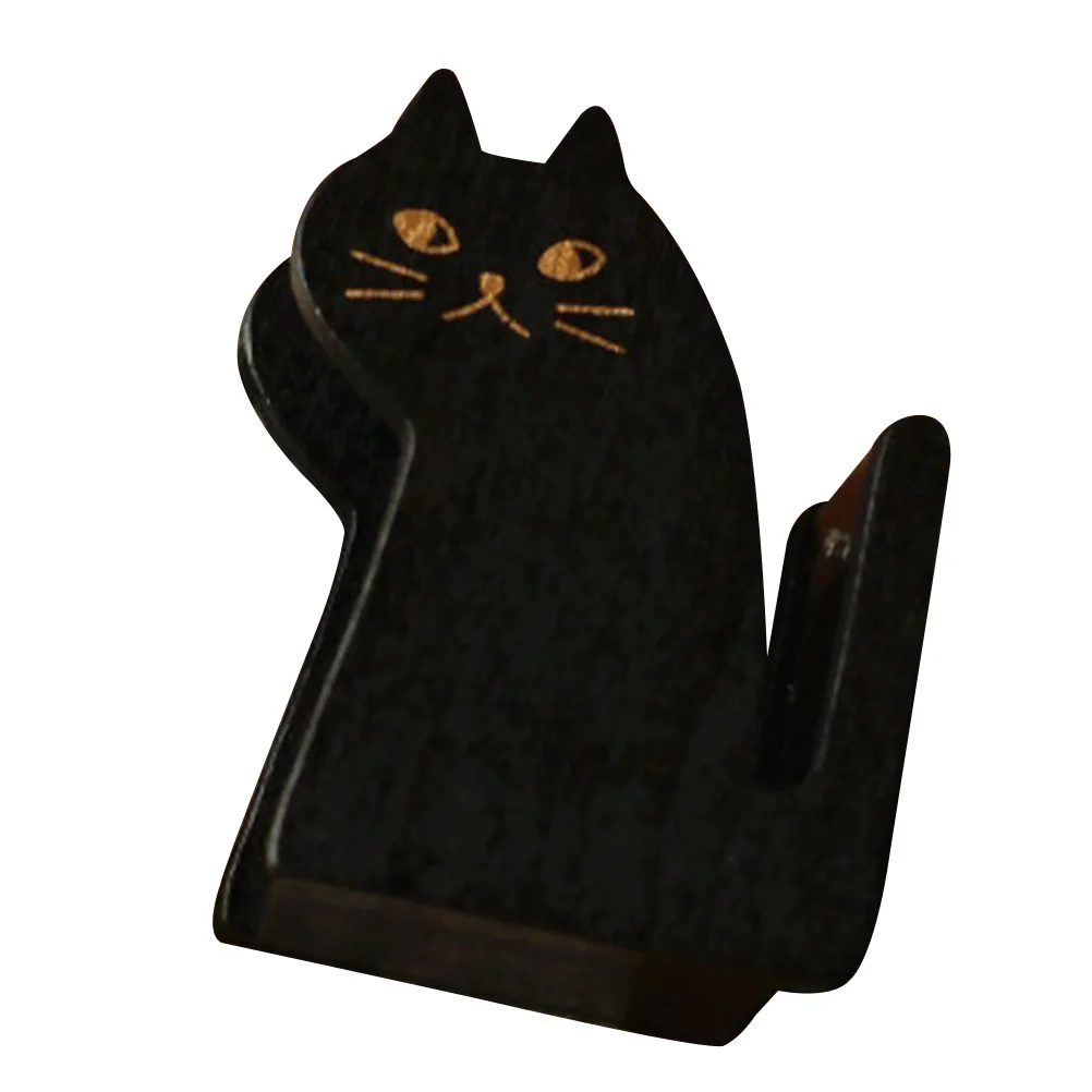 Heavy Duty Duct Tape Cat Holder Decor Statue Vintage Black Wood Wooden Stand