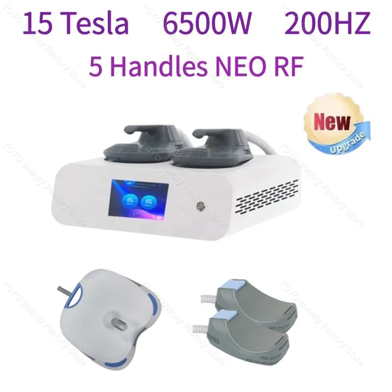 Emszero nova เครื่องปั้นกระดูก NEO EMS 6500W 200Hz เครื่องปั้นกล้ามเนื้อ RF hiemt การกระตุ้นการเผาผลาญไขมัน