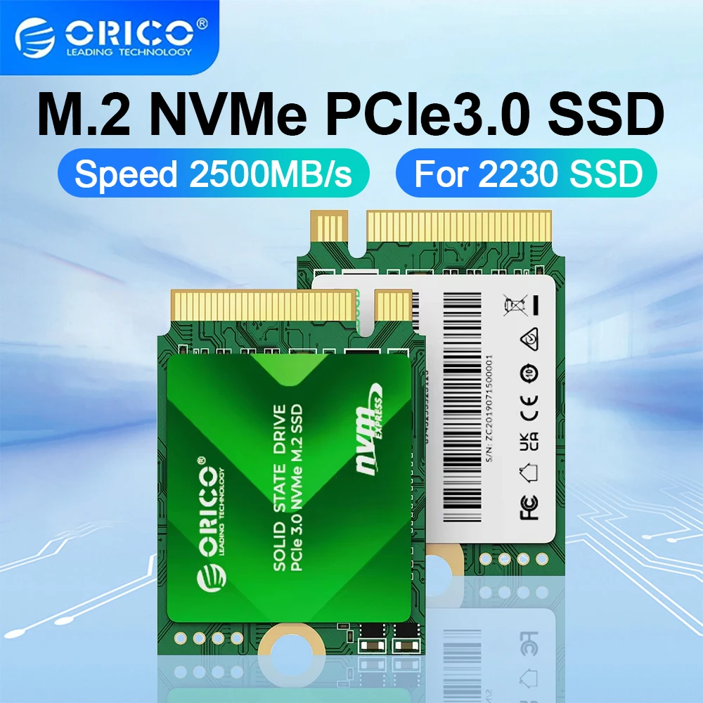 ORICO M.2 2230 SSD 256GB M.2 NVMe PCIe Gen 3.0 Interne Solid State Drive TLC 3D NAND tot 2500 MB/s voor Steam Deck Laptops 2230