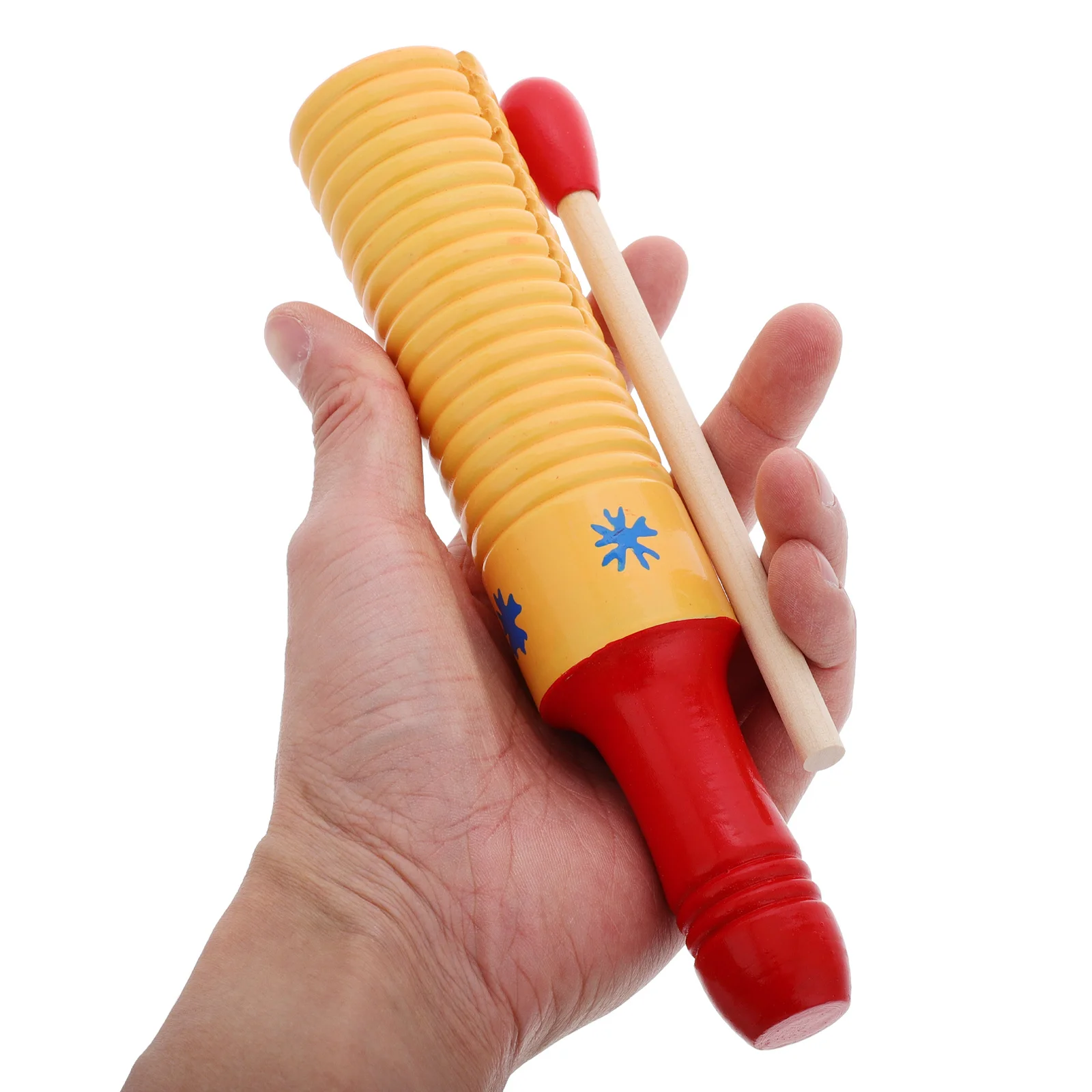 

Kids Wooden Tone Block Instrument with Stick for Early Childhood Music Education Montessori Rhythm Training Percussion Learning