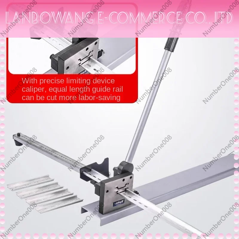 C45 Multifuntional Din Rail Cutter Din Rail Cutting Tool Easy Cut With Measure Gauge Double wire guide cutting machine