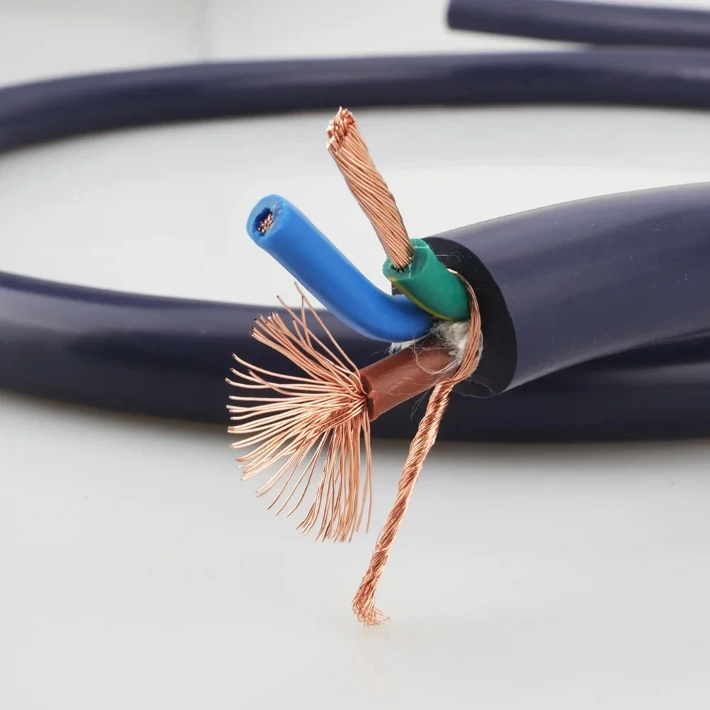 Audiocrast DIY 오디오 애호가 앰프용 순수 구리 전원 와이어 케이블, 계량기 벌크 당 전원 케이블, CD 플레이어, P101