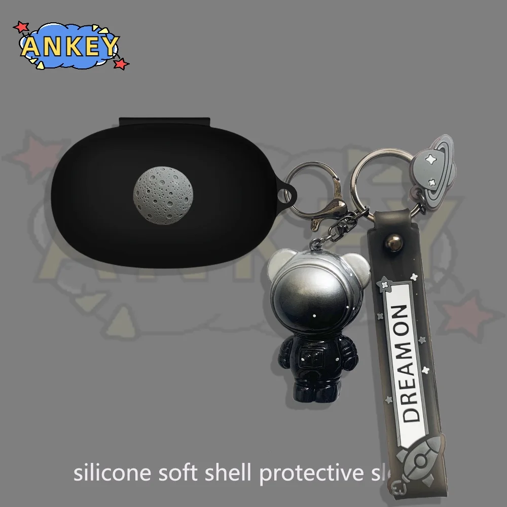 for Anker Soundcore Space A40 Sport X10 Case Earphone Silicone Astronaut Bear Earbuds Soft Protective Headphone Cover