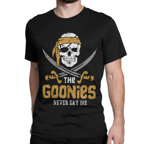 Imagen 2 del producto Camisetas de la serie de televisión The Goonies Skull para hombres y mujeres, divertida Camiseta de algodón puro, camiseta de manga corta con cuello redondo, ropa de verano