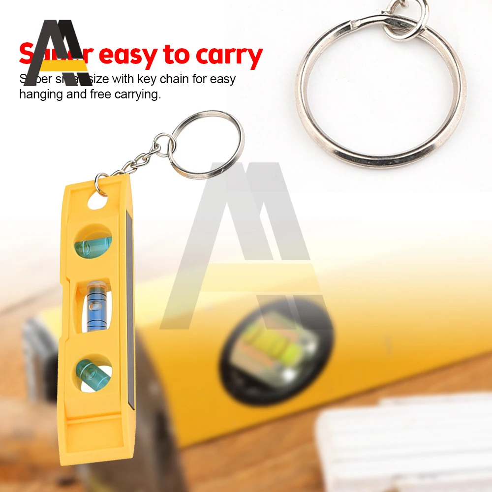 Mini 3 Bubble Level with Keychain Bubble Level Vertical Horizontal Gradienter Measuring Furniture Appliance Installation Level - Image 6