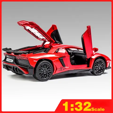 1:32 Lamborghini Aventador LP750-4 LP770-4 Pressofuso in metallo in lega per bambini macchinine modelli camion per ragazzi giocattoli collezione di veicoli