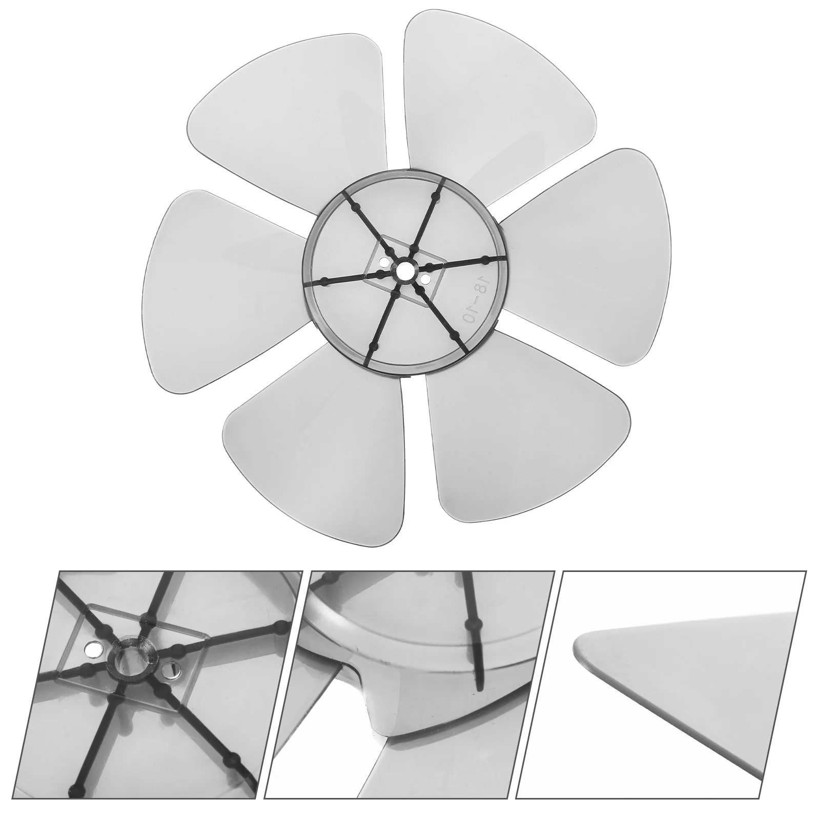 1pc Universal Plastic Blades Replacement For Standing Floor Table Fans Quiet High Airflow Easy Install Replacement Parts 12Inch