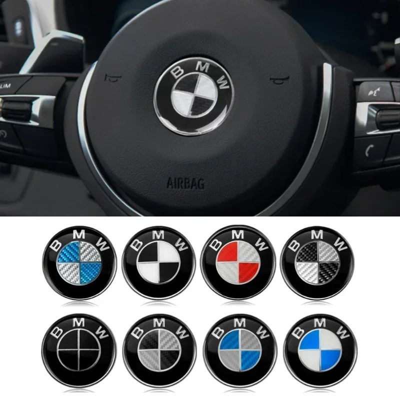 45mm Car Inner Steering Wheel Center Sticker for E39 E46 E90 E60 F10 F11 F20 F30 F34 F01 G20 G21 G31 G38 G60 X1 X3 X5 X7 Z4