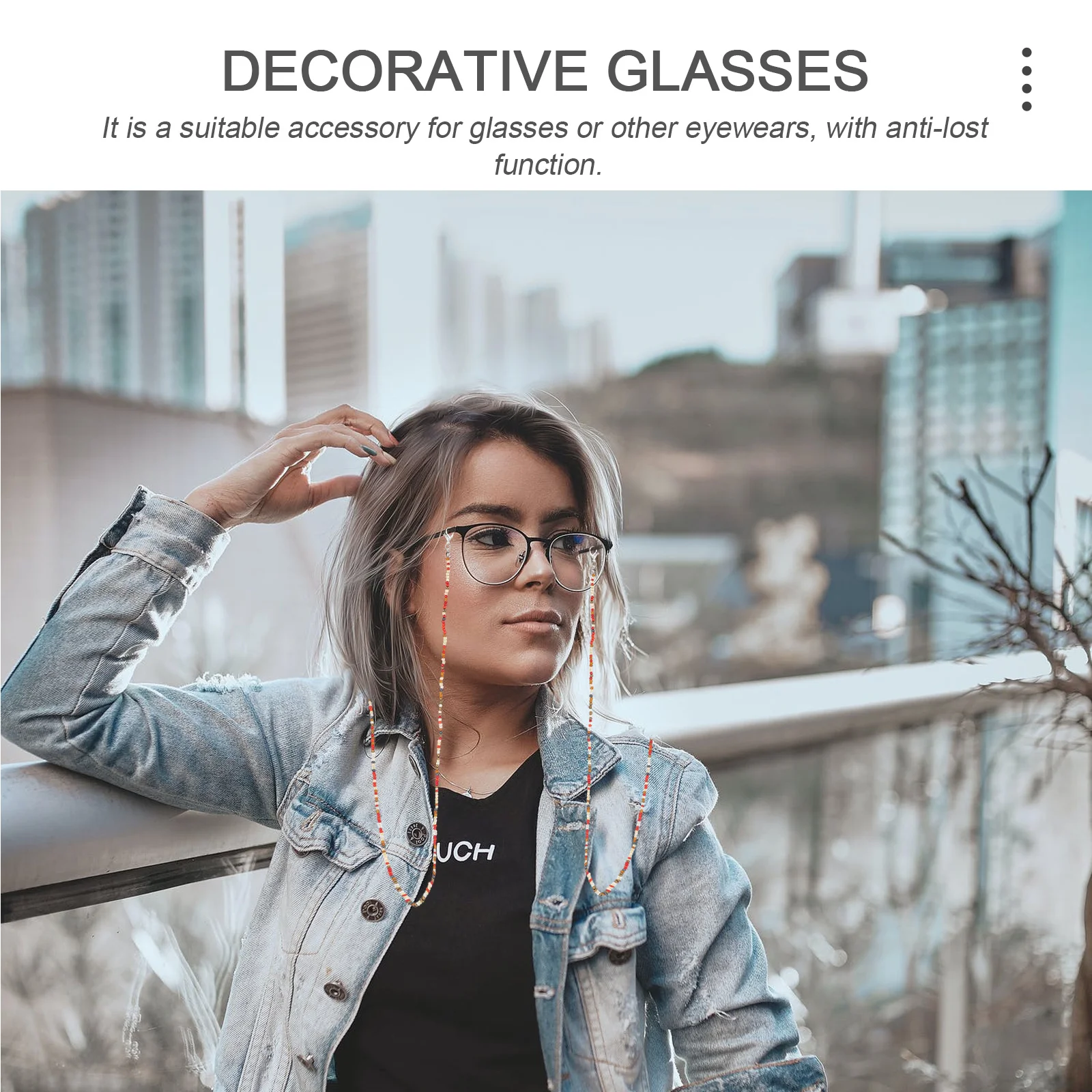 

8Pcs Glasses Chain Non-Slip Zinc Alloy Eyeglass Lanyards Anti-Lost Hanging Rope for Sunglasses Reading Glasses Eyewear Strap