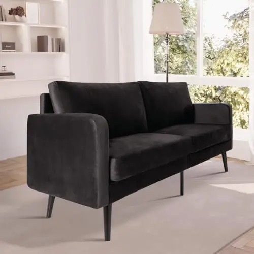 Velvet Loveseat Sofa, 3 Seater 72
