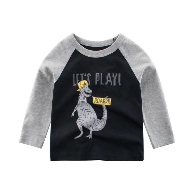 RAISE Frühling Kinder Jungen Langarm T-Shirts Cartoon Dinosaurier Kleine Jungen Tops 2-8 Jahre Kinder Baby Jungen T-shirts Kleinkind Kleidung – Detail 3