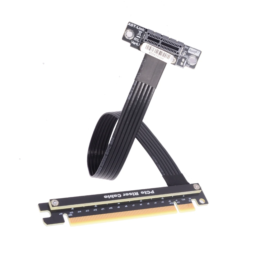 PCIe 4.0 Riser Extension Cable X16 to X1 Adapter Edge Card Connector for Graphics Card Upgrade PCI Express Riser Cable Extender