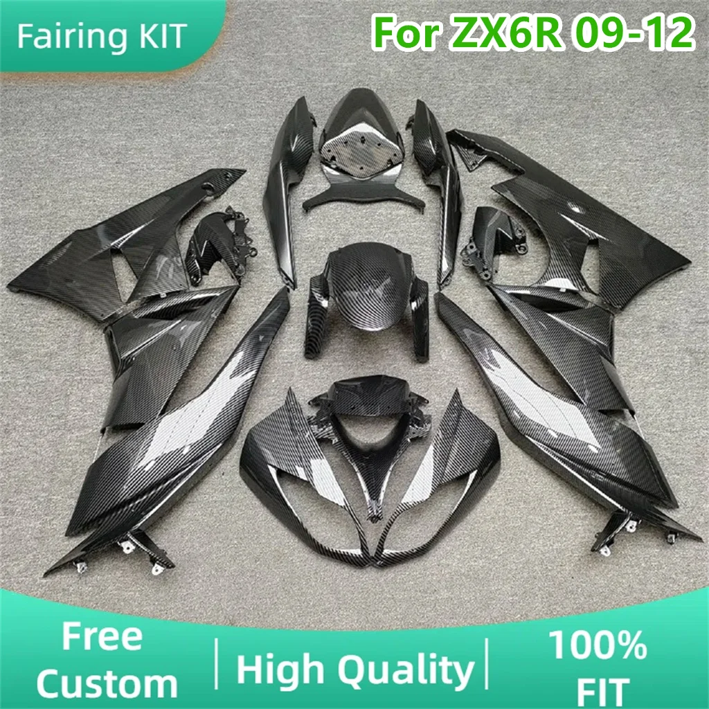 

ABS Plastic Motorcycle Fairing kit for Kawasaki ZX-6R 2009-2011 2012 ZX 6R 09 10 11 12 ZX6R Rebuild Street Sport Bodywork Parts