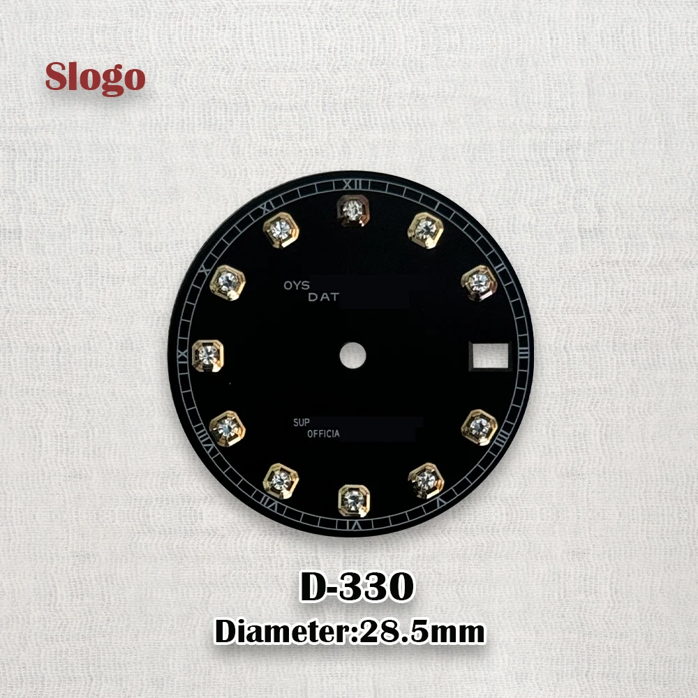 

High-quality S Logo NH35 Dial Diamond Dial 28.5mm Suitable For NH35/NH36/4R/7S Japanese Automatic Movement Watch Accessories