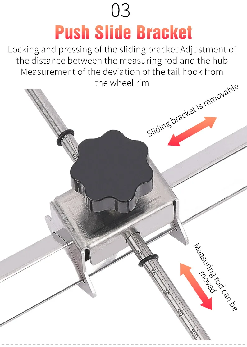 LEBYCLE Bicycle Derailleur Hanger Calibration Tool 304 Stainless Steel Bike Frame Tail Hook Straightener Lifting Lug Pull Tool