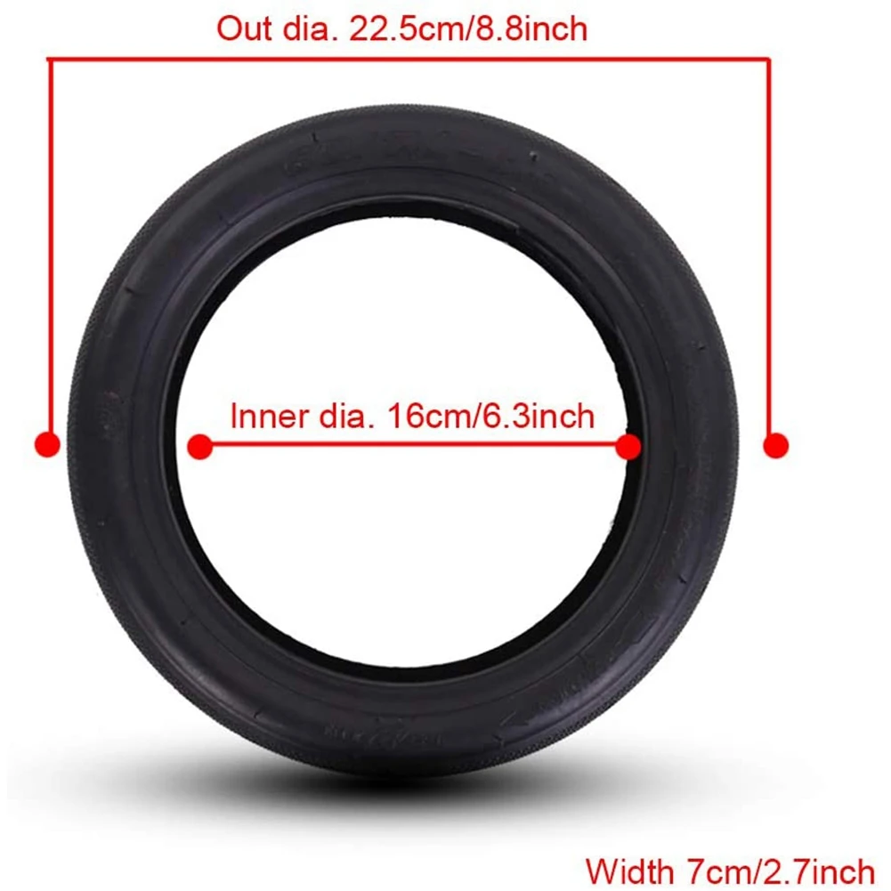 ABME New 60/70-6.5 Scooter Replacement Tires Electric Bike Inflatable Tyre & Inner Tube Tire Set for MaxG30