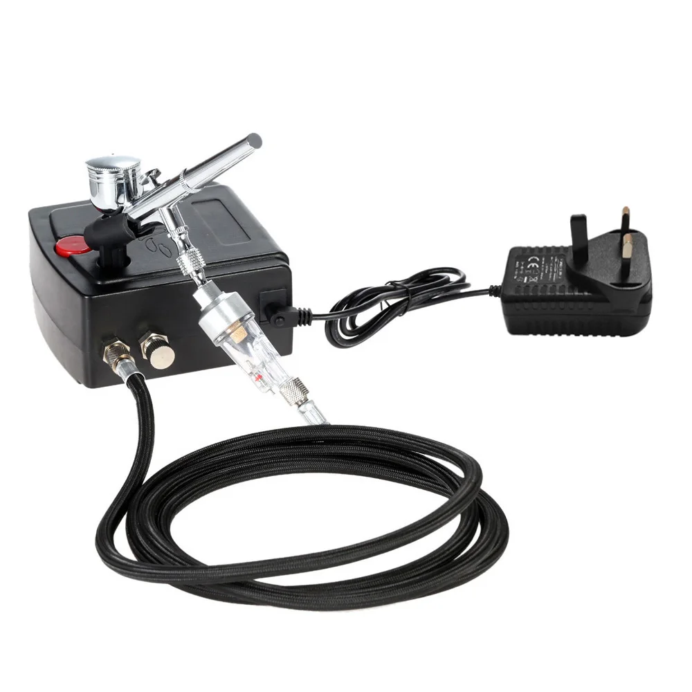 Professional Airbrush Air Compressor Kit T-100 for Art Painting Craft Cake Spraying Model Air Brush Nail Tool Set