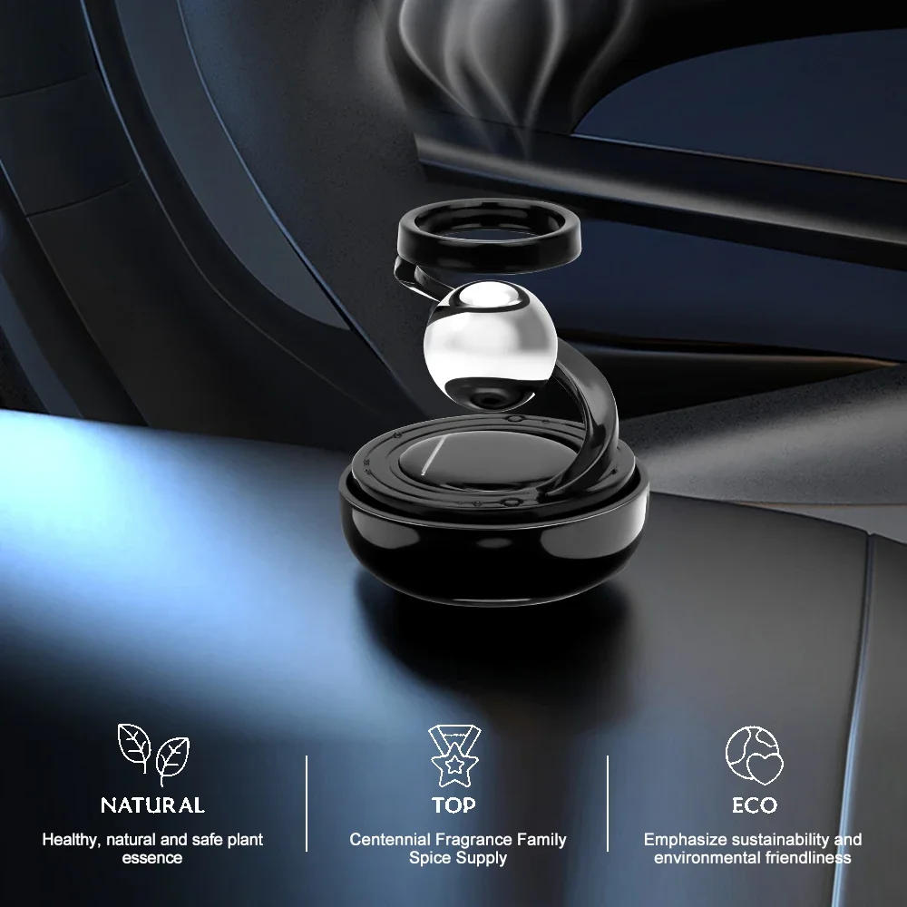 Solar Car Air Freshener Interstellar Levitation Rotating Auto Flavoring Car Perfume Deodorant Diffuser Interiors Accessories