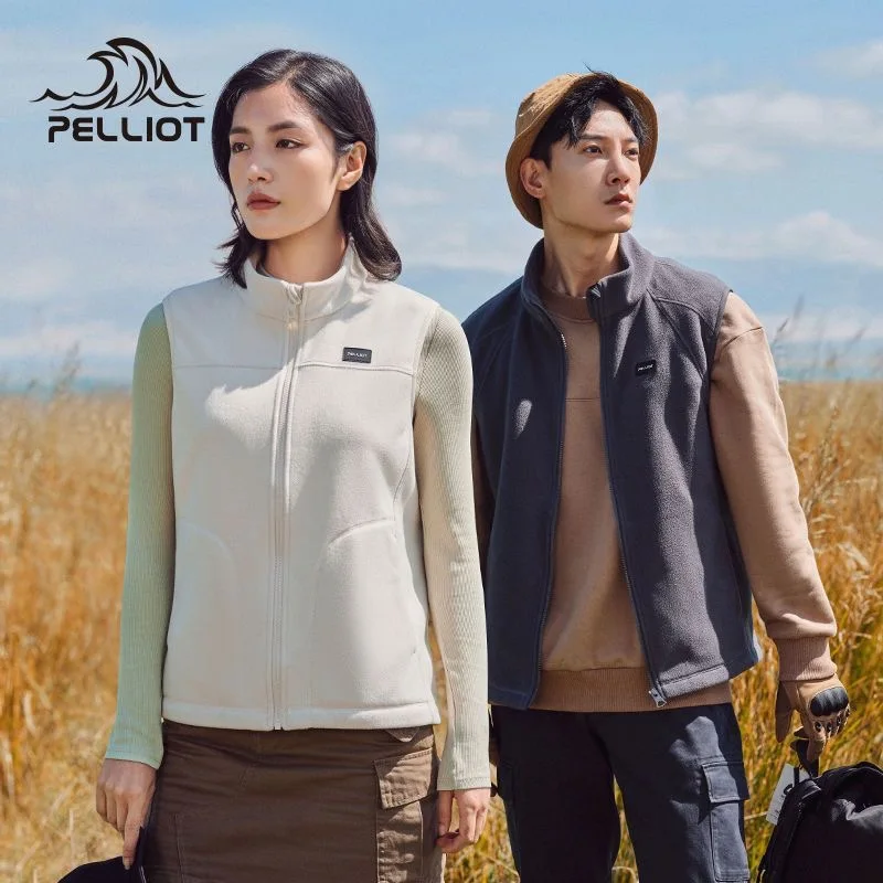 

PELLIOT Outdoor Fleece Vest Autumn Winter Men Women Thick Warm Jacket Two-sided Polar Fleece Vest Jacket Casual Waistcoat Couple