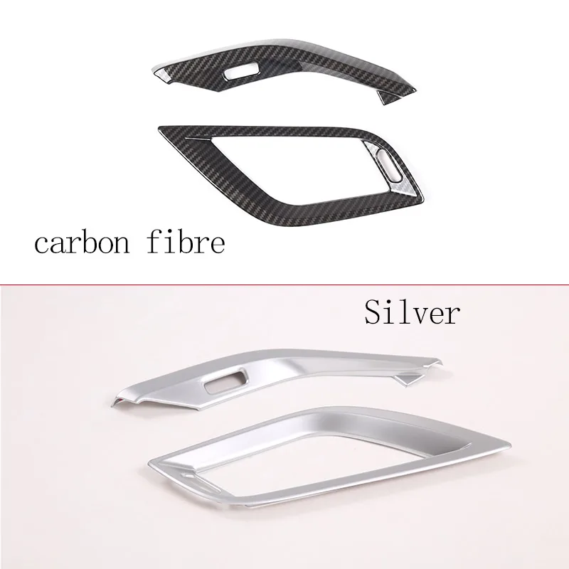 For BMW 1 Series 2 Series F40 F44 2020-2024 ABS Carbon Fiber Car Center Control Side Air Outlet Decorative Frame Car Accessories