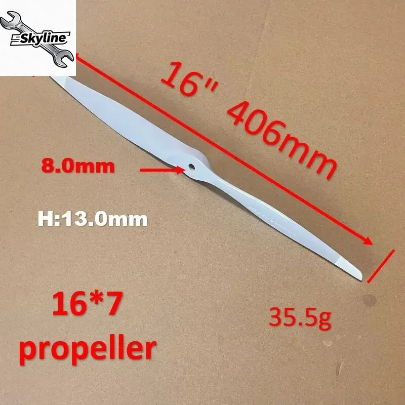 RC Plane Airplane Spare Part Props Wood-Painted 13*6.5 16*7 18*10 Propeller for 48" 60" 67 inch F3D 3D Model FORCE70 30