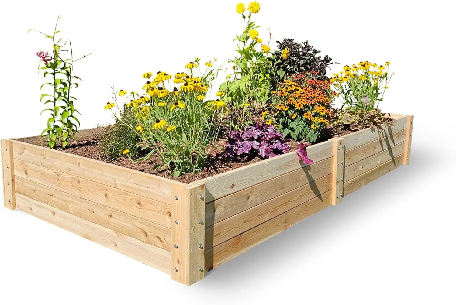 

Выберите садовую кровать из кедра — 4 x 8 x 14 дюймов — ручная работа в мене из североамериканского западного красного кедра