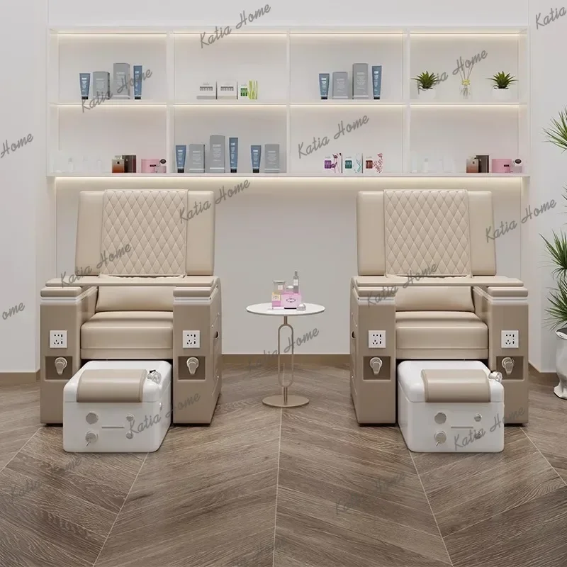 LSRecliner Nail Salon Pedicure Chairs Makeup Beauty Salon Ergonomic Manicure Comfortable Pedicure Chairs Arm Furniture Sedia Lsx