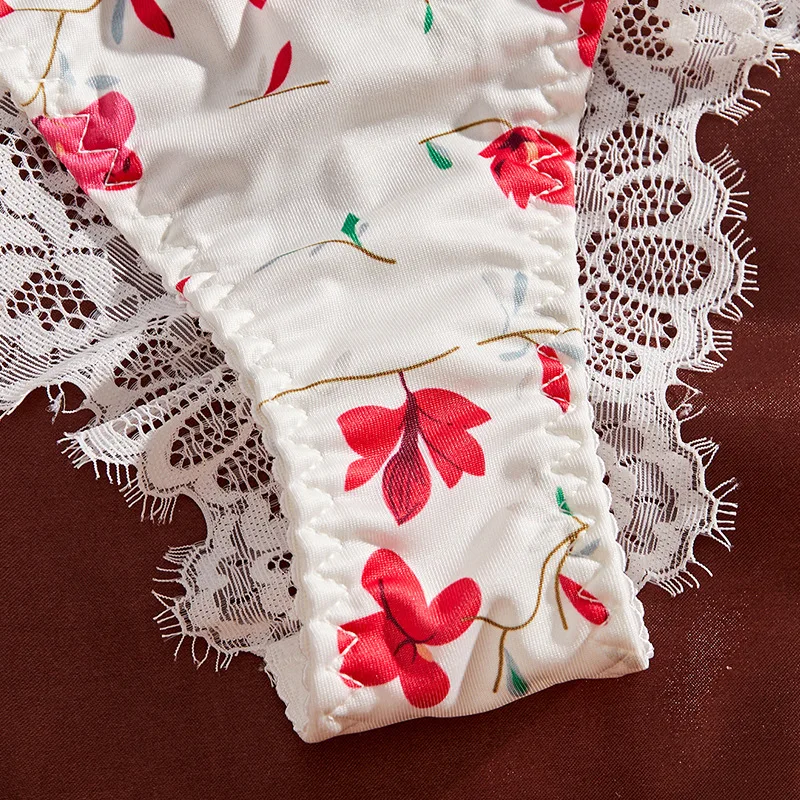 Conjunto de Lencería de Encaje Floral Color Rosa, Sexy y Puro, Estilo Francés, Ropa Interior de Dos Piezas