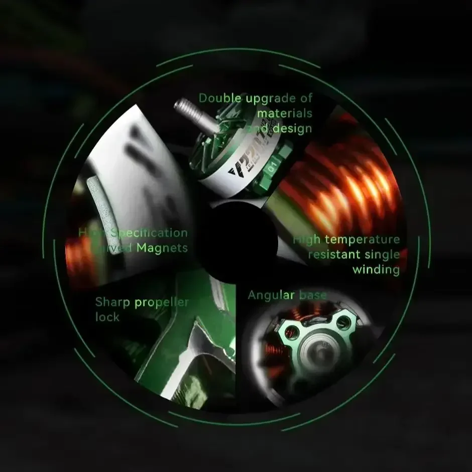 T-MOTOR T-HOBBY Brushless Motor V2207 V3.0 5"Freestyle Racing Drone Motor 4-6S KV1750 Brushless Motor For FPV Drones DIY Parts