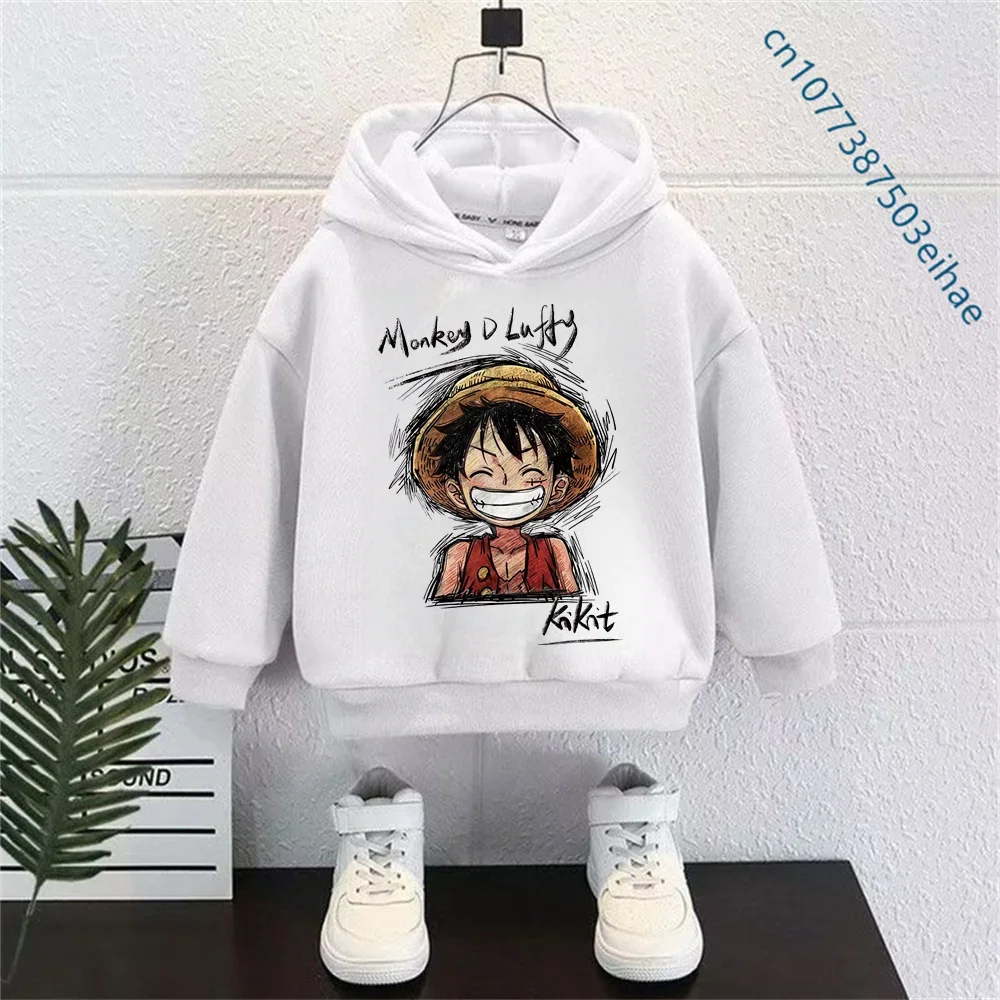 

Anime "One Piece" Hoodie for the "Wanderer Roronoa Luffy" Version. Roronoa Luffy's Style Streetwear for Children.