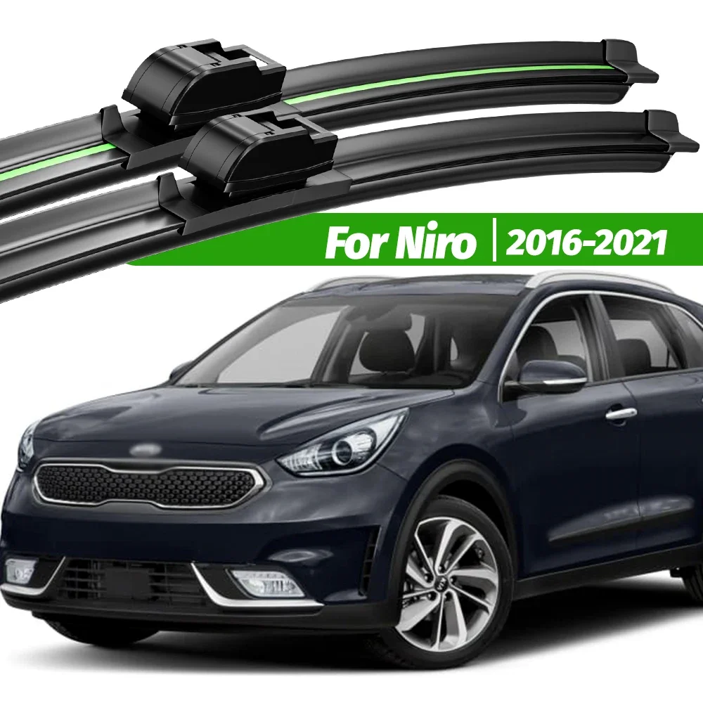 

For Kia Niro 2016-2021 2pcs Front Windshield Wiper Blades 2017 2018 2019 2020 Windscreen Window Accessories