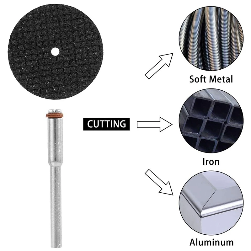 Ensemble de roues de coupe pour Dremel Rrotary, kit d'outils pour résine, métal, bois, pierre, distant, accessoires, 41 pièces