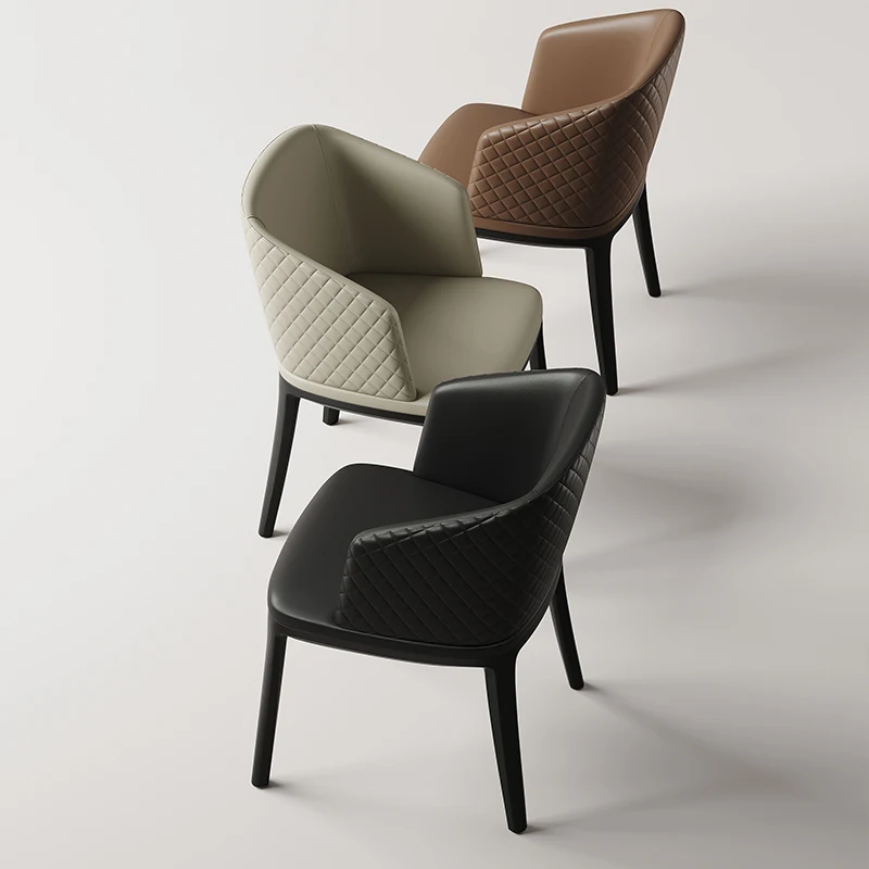 

Scandinavian Ash Wood Dining Chair - Italian Elegance, Ergonomic Armrest for Home & Hotel